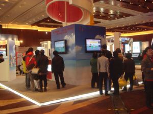 展台游戏 wiifit脚板游戏